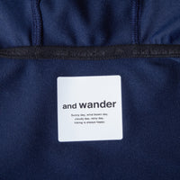 and wander(アンドワンダー)/ハイブリッドウォームポケットロングスリーブティー/MENS