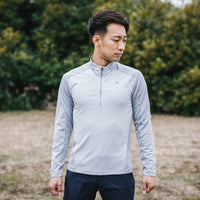finetrack(ファイントラック)/ドラウトフォースジップネック/ライトグレー/MENS