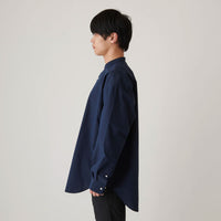MXP(エムエックスピー)/ロングスリーブ スマートブロードビッグシャツ/ネイビー/UNISEX