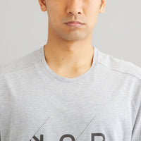 NORRONA(ノローナ)/29コットン スラントロゴTシャツ/グレー/MENS