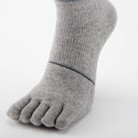 finetrack(ファイントラック)/メリノスピンソックス アルパイン5本指レギュラー/ライトグレー/UNISEX