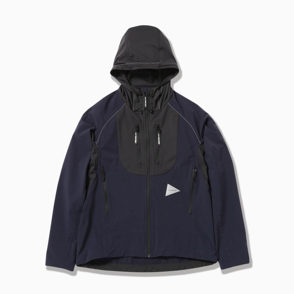 and wander(アンドワンダー)/トレックジャケット 2/ネイビー/UNISEX