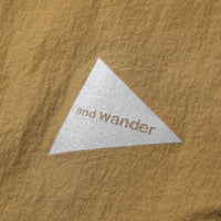 and wander(アンドワンダー)/アルファダイレクトフーディ/ダークベージュ/UNISEX
