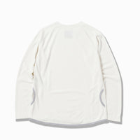 and wander(アンドワンダー)/パワードライ ジャージーラグランロングスリーブT/ホワイト/UNISEX