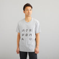 NORRONA(ノローナ)/29コットン スラントロゴTシャツ/グレー/MENS