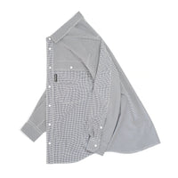 RIDGE MOUNTAIN GEAR(リッジマウンテンギア)/ビッグポケットロングスリーブシャツ/ホワイト×ブラック/MENS