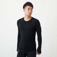 icebreaker(アイスブレーカー)/150 ゾーン ロングスリーブ クルー/ブラック/MENS