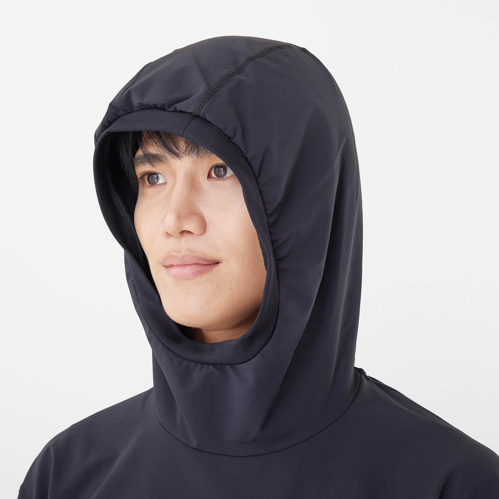 and wander（アンドワンダー）/ハイブリッドウォームポケットフーディー/MENS
