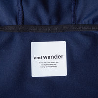 and wander（アンドワンダー）/ハイブリッドウォームポケットフーディー/WOMENS