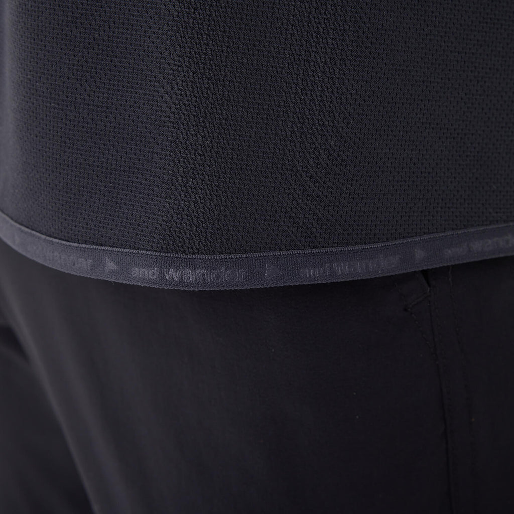 and wander（アンドワンダー）/ドライジャージーラグランショートスリーブ/MENS
