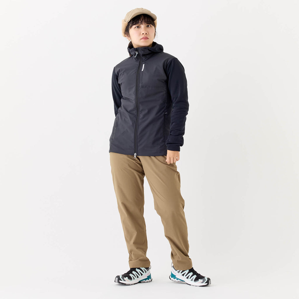 モデル 157cm　着用サイズ：S　着用カラー：ブラック