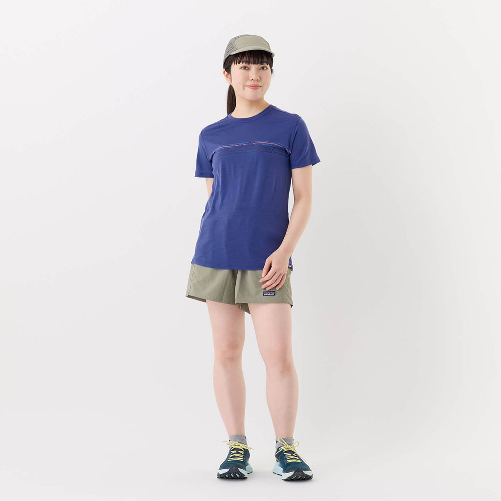 モデル 157cm　着用サイズ：S　着用カラー：パープル
