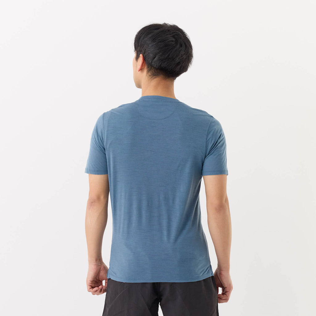 モデル 178cm　着用サイズ：S　着用カラー：ブルーグレー