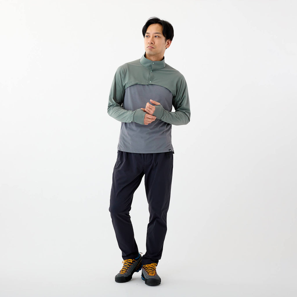 モデル 178cm　着用サイズ：M　着用カラー：カーキ