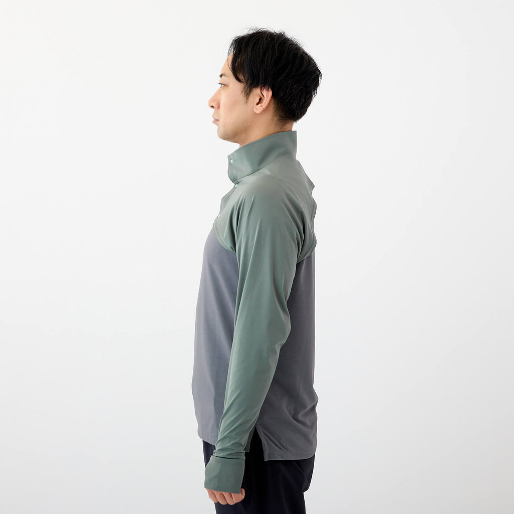 モデル 178cm　着用サイズ：M　着用カラー：カーキ