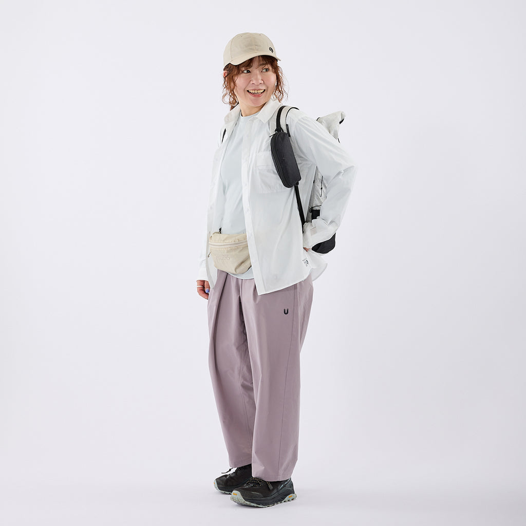 スタッフ：155cm　着用サイズ：XS　着用カラー：ホワイト