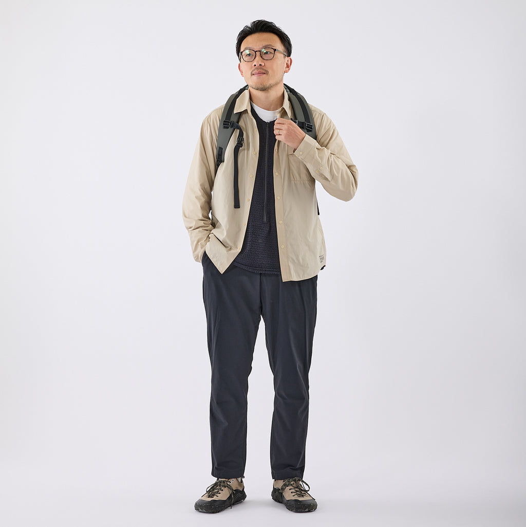 スタッフ：174cm　着用サイズ：M　着用カラー：ベージュ