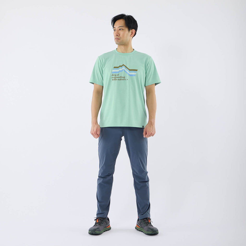 モデル 178cm　着用サイズ：M　着用カラー：ブルーグレー