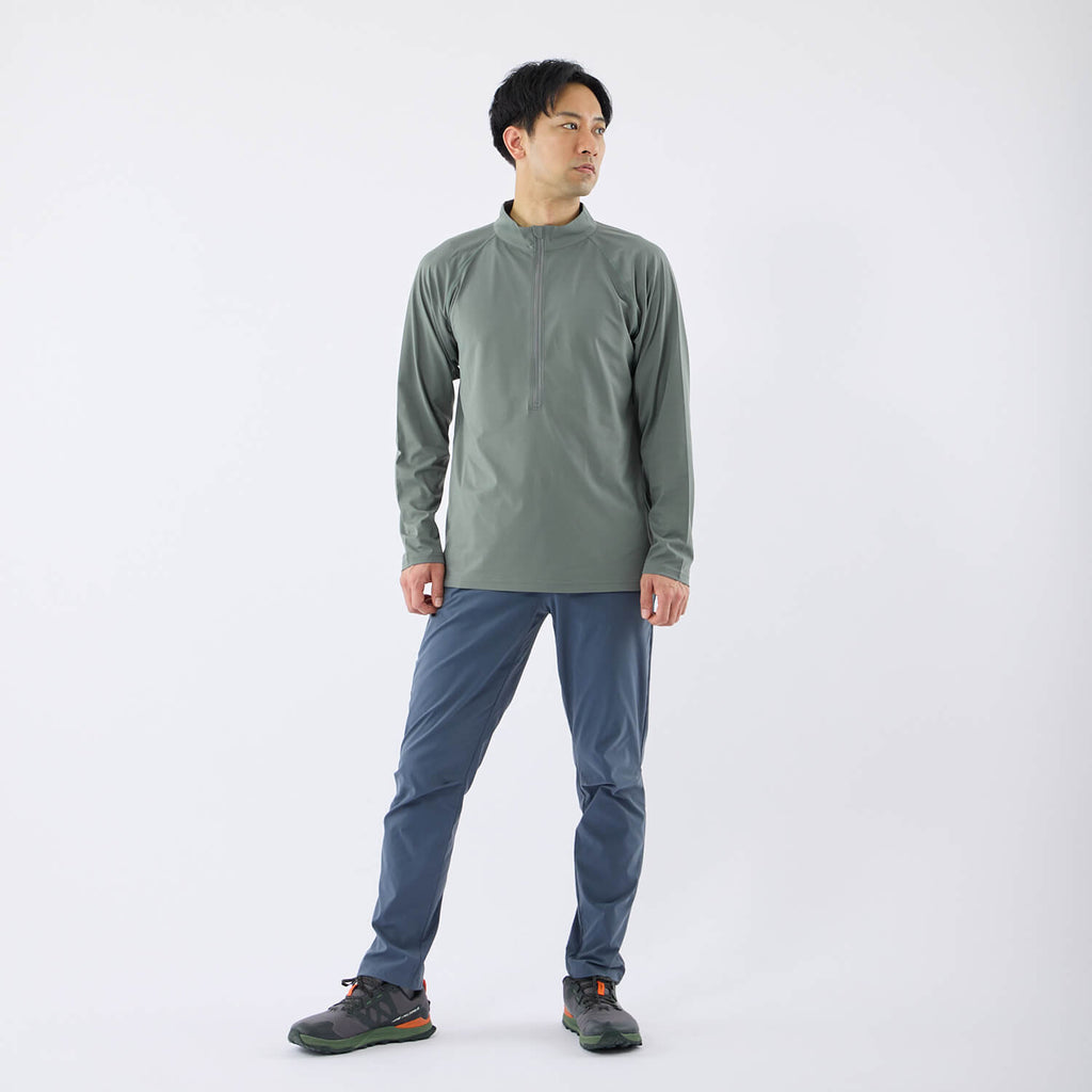 モデル 178cm　着用サイズ：L　着用カラー：カーキ