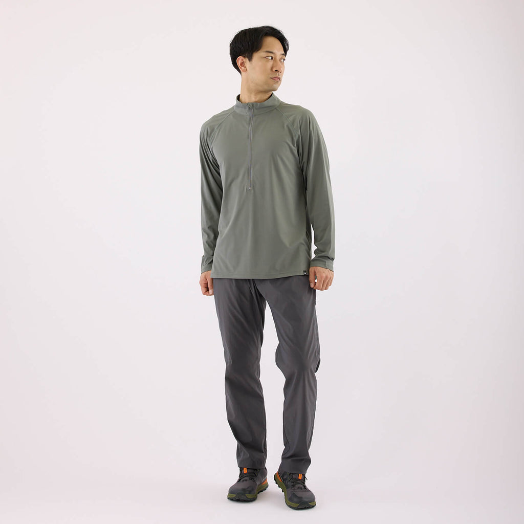 モデル 178cm　着用サイズ：M　着用カラー：グレー