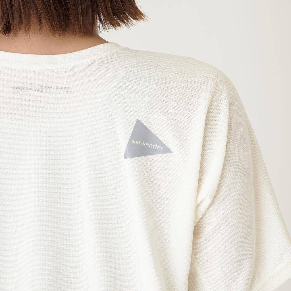 and wander（アンドワンダー）/ドライジャージーショートスリーブティー/WOMENS