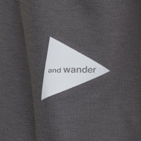 and wander（アンドワンダー）/パワードライジャージーラグランロングスリーブT/WOMENS