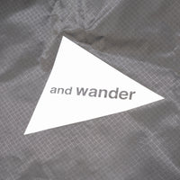 and wander（アンドワンダー）/シルカバーバック/UNISEX