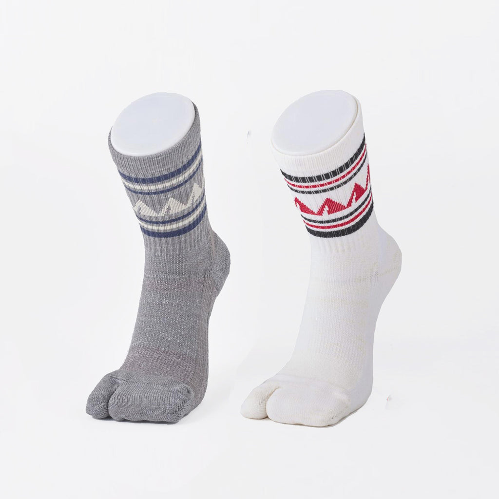 YAMAP（ヤマップ）/トレイルソックスウールナイロンタビミドル/ライン/UNISEX