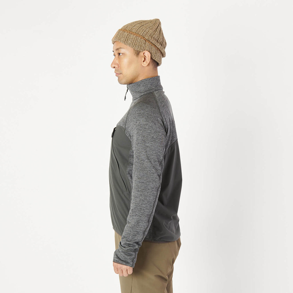 モデル 178cm　着用サイズ：M　着用カラー：チャコール