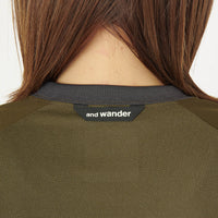 and wander（アンドワンダー）/ハイブリッドベースレイヤーロングスリーブシャツ/WOMENS