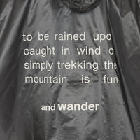 and wander（アンドワンダー）/シルポンチョ/UNISEX