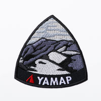 YAMAP（ヤマップ）/オリジナル刺繍ワッペン マウンテン/ブラック
