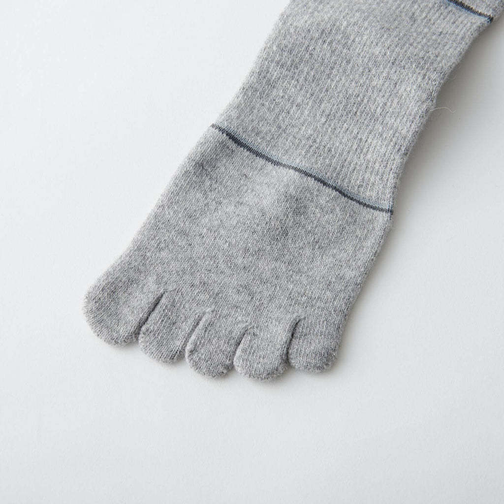 finetrack（ファイントラック）/メリノスピンソックス アルパイン5本指レギュラー/ライトグレー/UNISEX