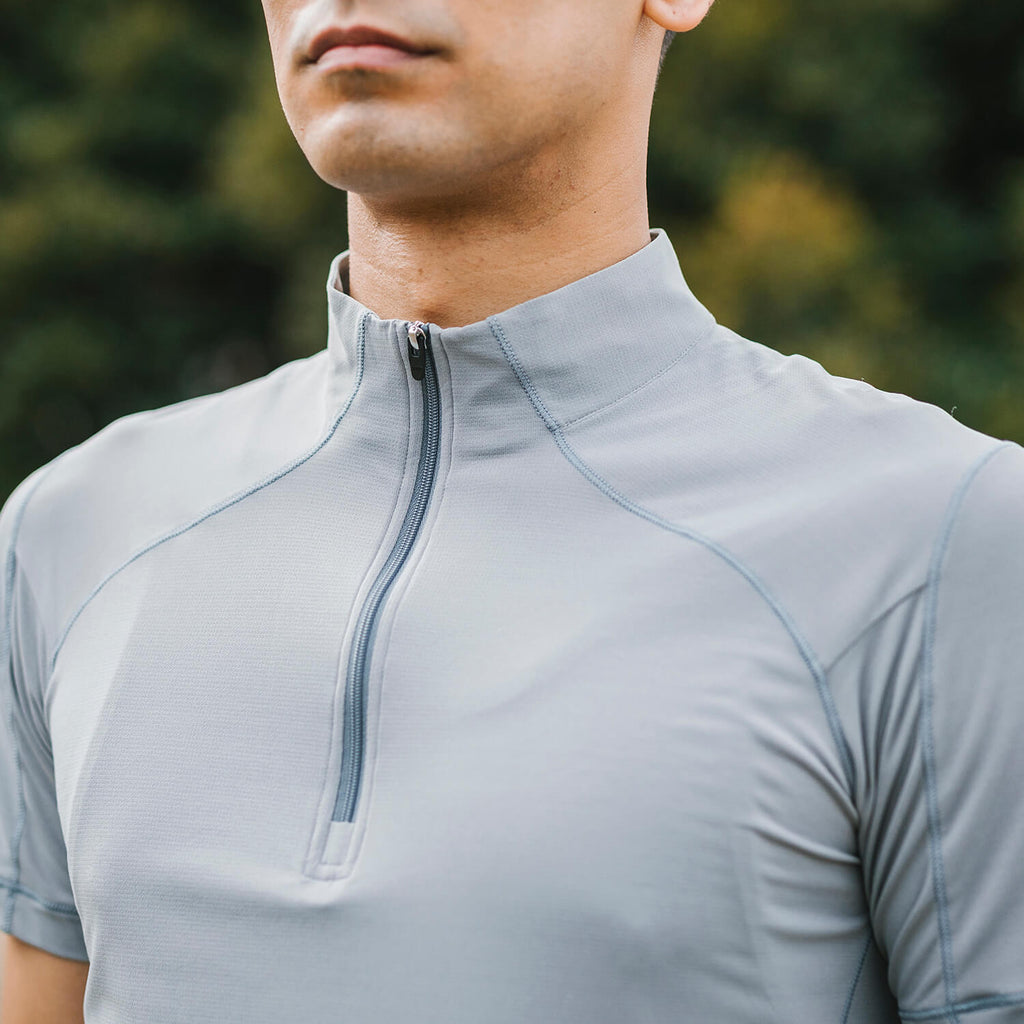 finetrack（ファイントラック）/ドラウトゼファージップT/ライトグレー/MENS