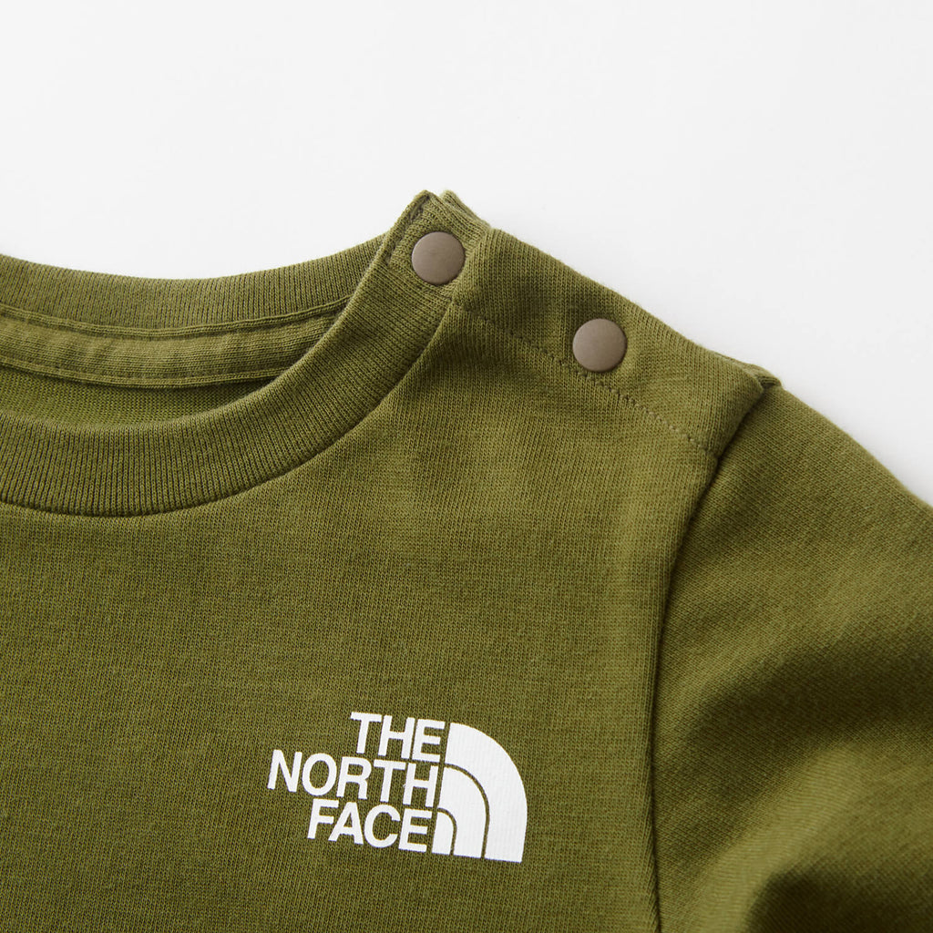 THE NORTH FACE（ザ・ノース・フェイス）/ベビーロングスリーブスクエアロゴティー/カーキ/BABY