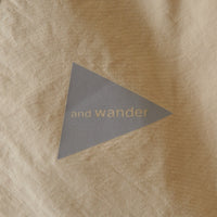 and wander（アンドワンダー）/コーデュラタイプライターロングスリーブオーバーシャツ/UNISEX