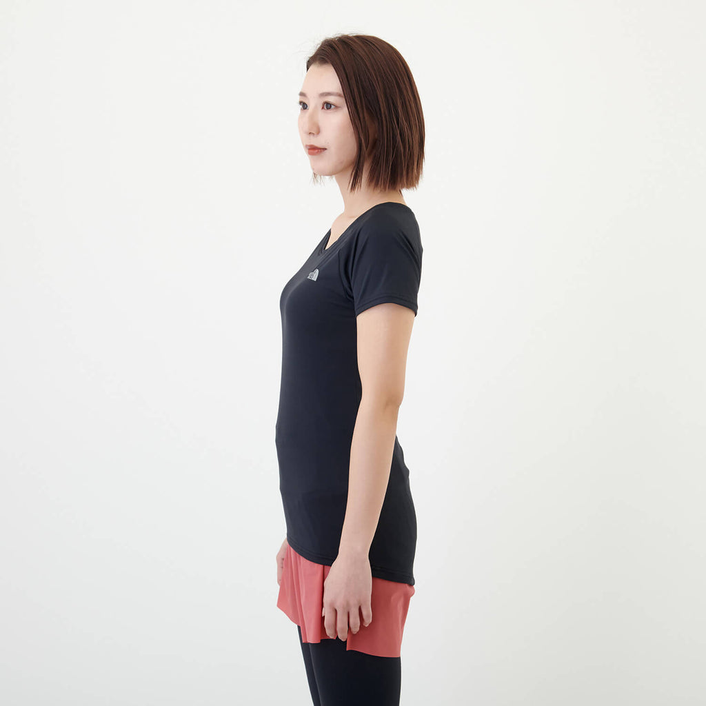 THE NORTH FACE（ザ・ノース・フェイス）/ショートスリーブドライクルー/ブラック/WOMENS