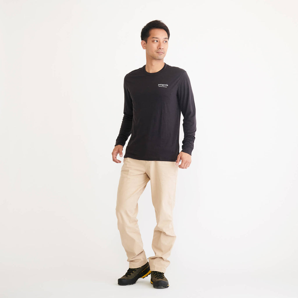 モデル 178cm　着用サイズ：M　着用カラー：ブラック