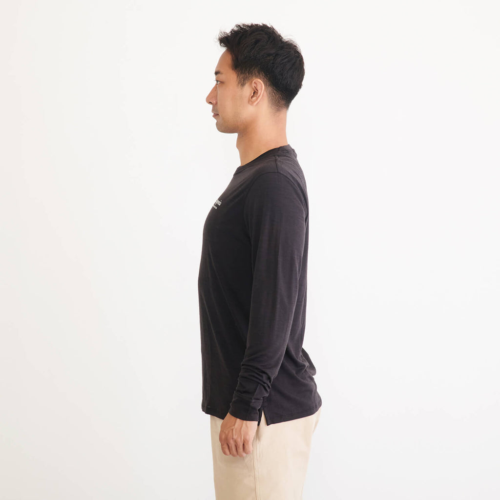 モデル 178cm　着用サイズ：M　着用カラー：ブラック