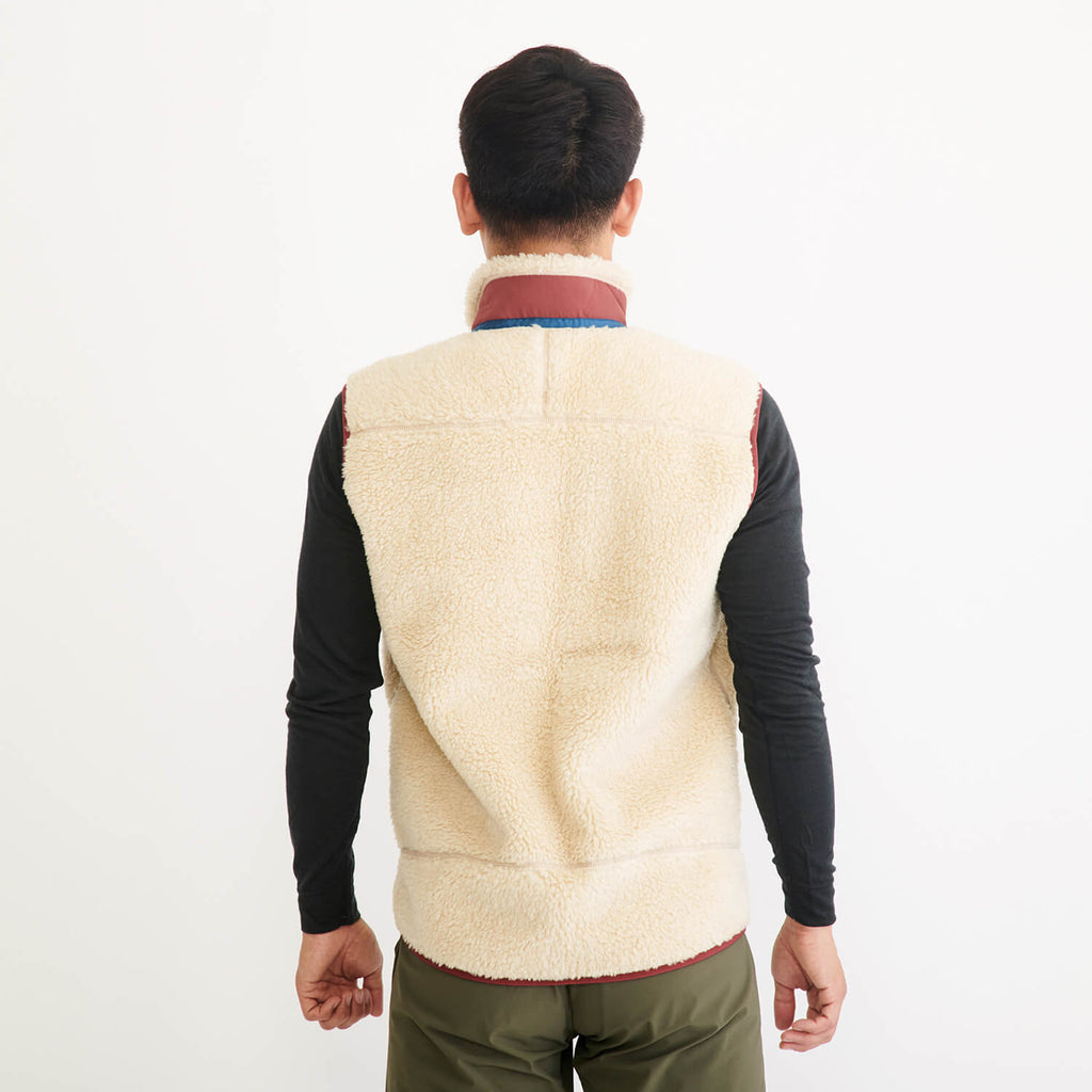 モデル 178cm　着用サイズ：M　着用カラー：ベージュ×ボルドー