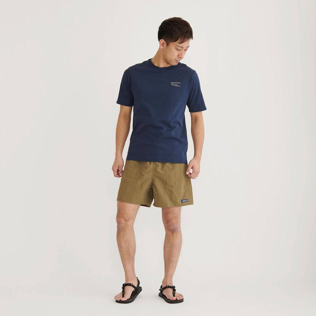 patagonia（パタゴニア）/クリーンクライムカタログ リジェネラティブオーガニックコットンTシャツ/ネイビー/MENS