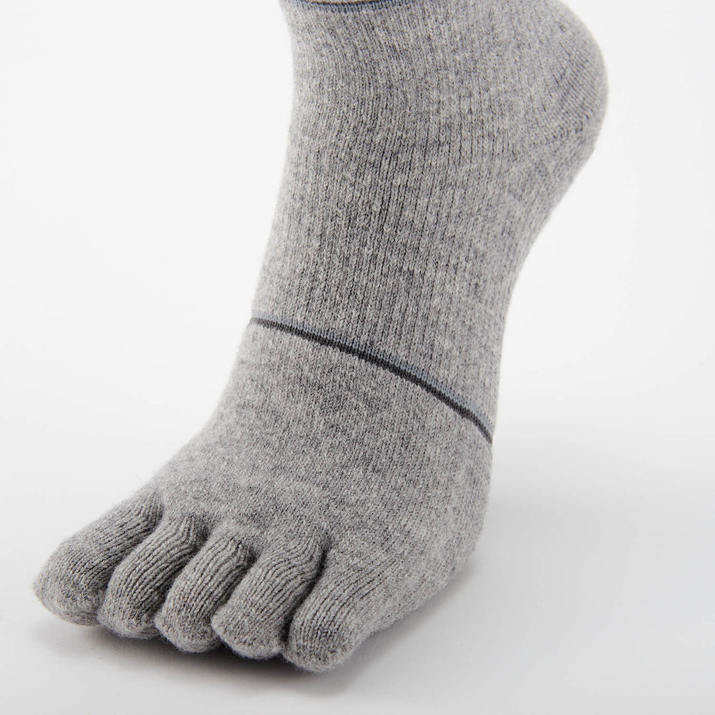 finetrack（ファイントラック）/メリノスピンソックス アルパイン5本指レギュラー/ライトグレー/UNISEX