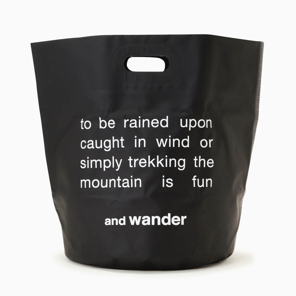and wander（アンドワンダー）/ストレージバケツ35L/ブラック