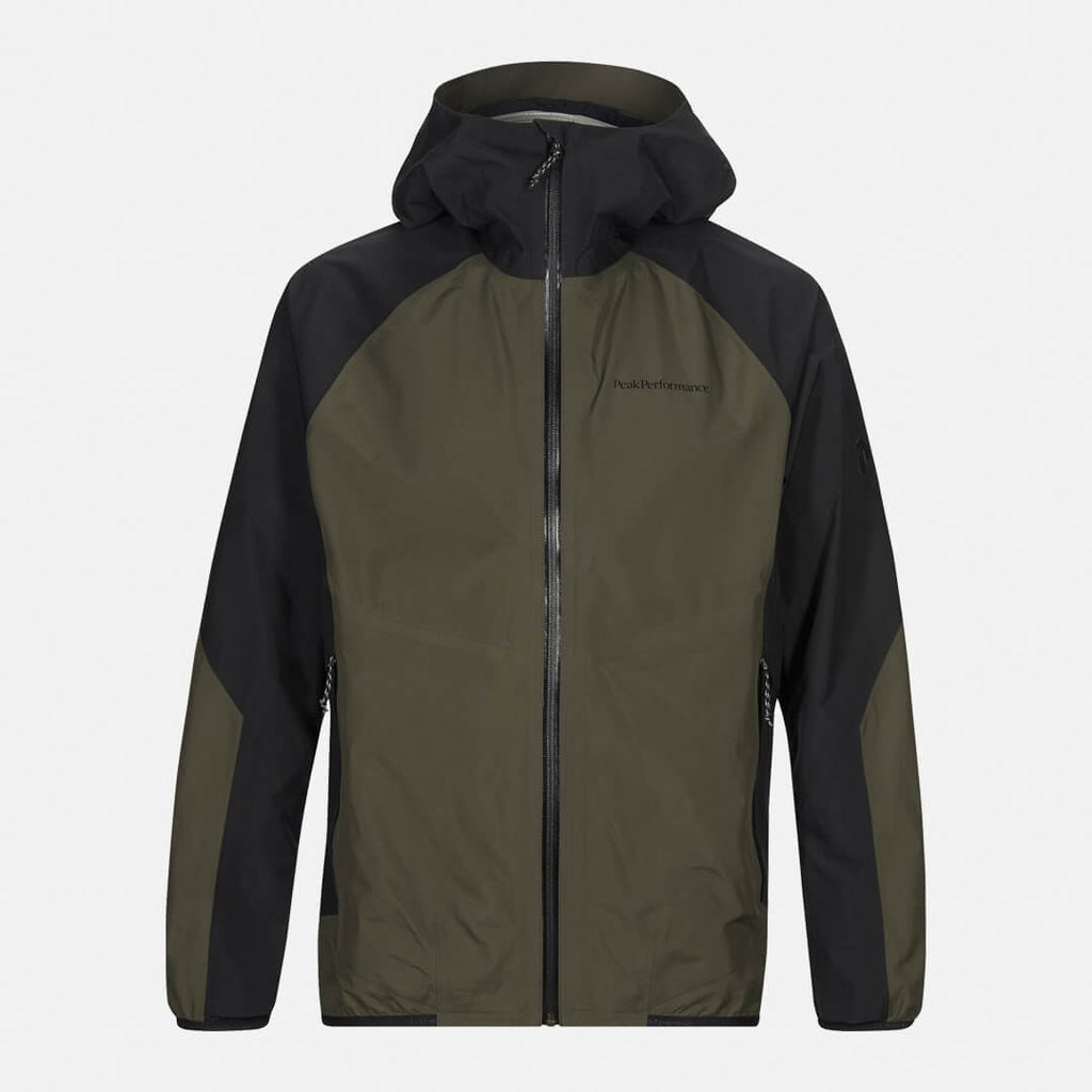PeakPerformance（ピークパフォーマンス）/パックジャケット/ブラック×カーキ/MENS