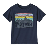 patagonia（パタゴニア）/リジェネラティブオーガニックパイロットコットン フィッツロイスカイズTシャツ/ネイビー/BABY