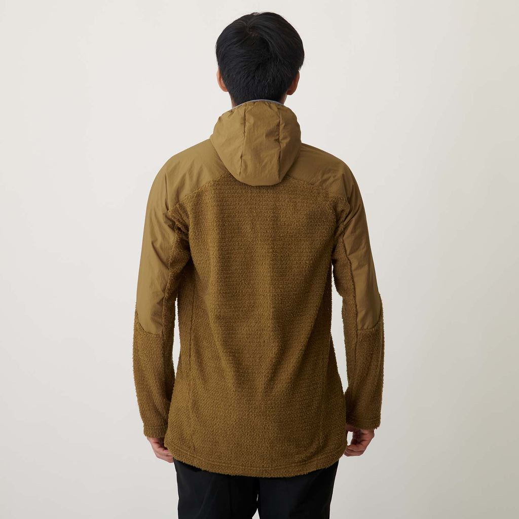 and wander（アンドワンダー）/アルファダイレクトフーディ/ダークベージュ/UNISEX