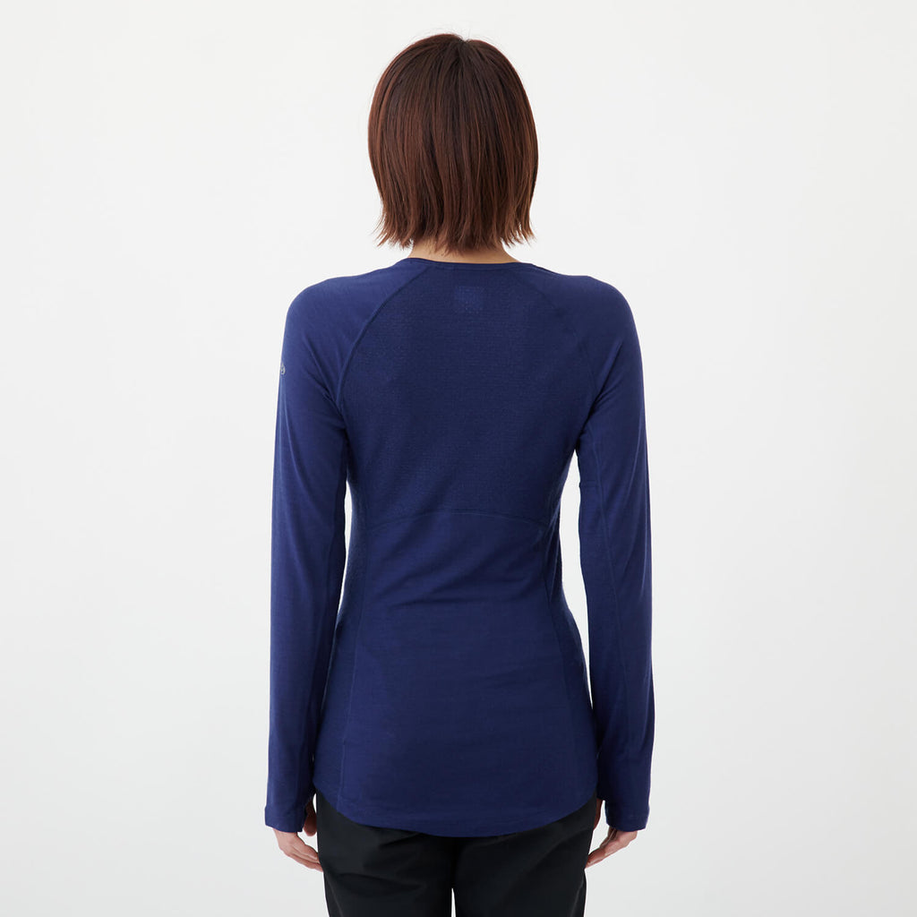 icebreaker（アイスブレーカー）/150 ゾーン ロングスリーブ クルー/ネイビー/WOMENS